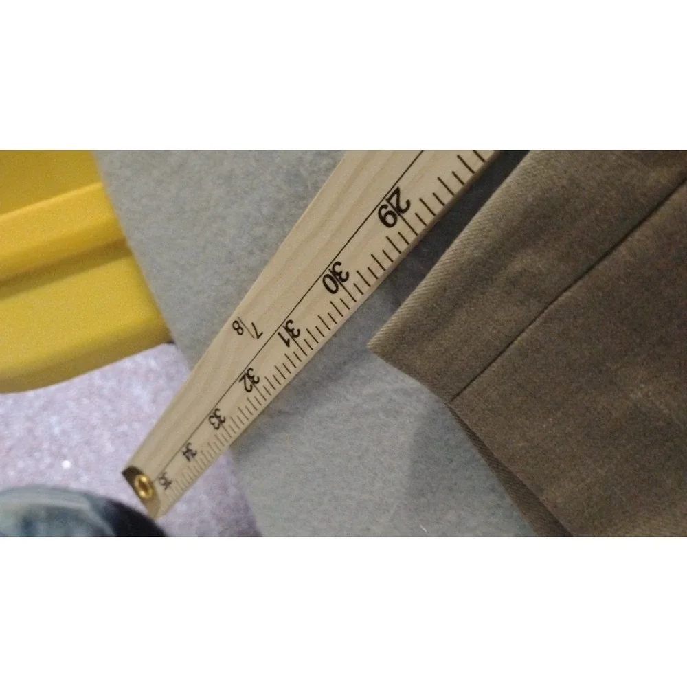 Croft‎ & Barrow Flat Front Performance Dress Pants Khaki Tan 34x30
